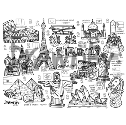 Go Somewhere Silicone Colouring Mat