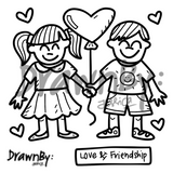 Love & Friendship Silicone Coaster Mat