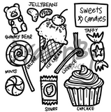 Sweets & Candies Silicone Coaster Mat