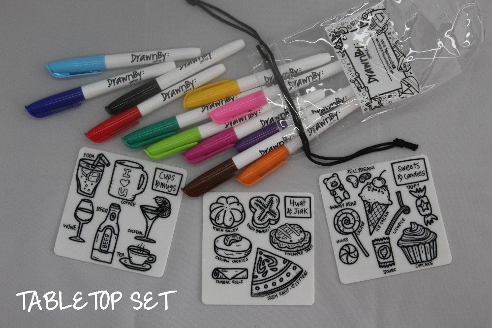 DrawnBy: Coaster Pack (3 coasters)